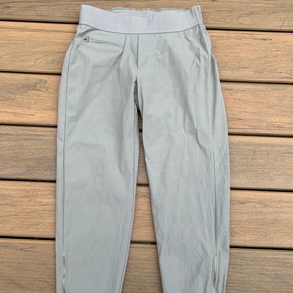 Athleta Pants - Athleta Grey Nylon Joggers